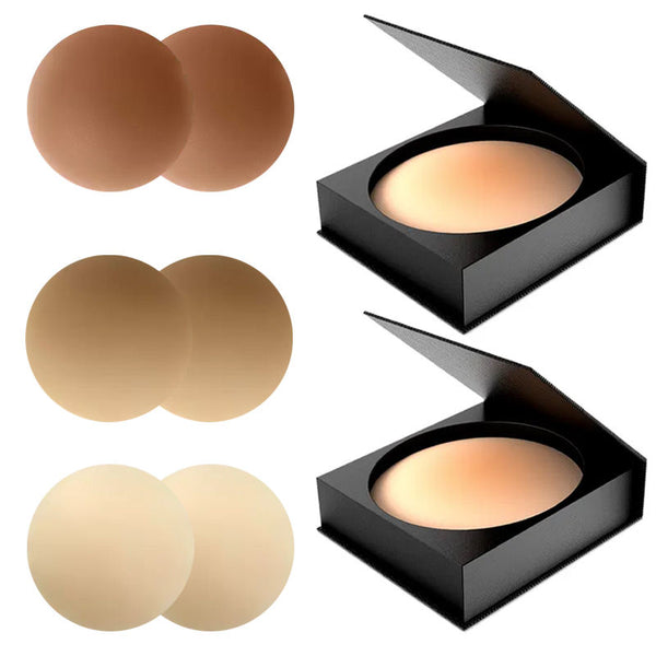 Women's Self-Adhesive Silicone Nipple Pasties Invisible Push-Up Nipple Covers Underwear Accessories for Lingerie Wedding Dresses