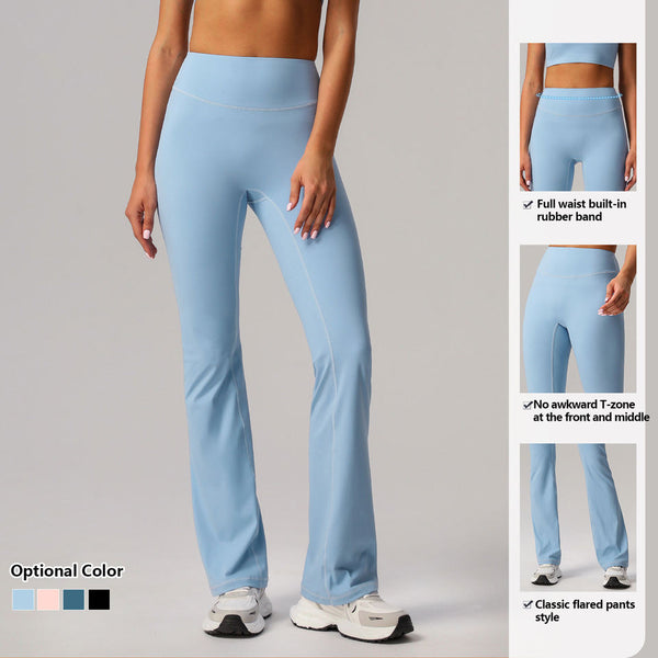 High-Waist Flare Yoga Naked Feel Stretchy Breathable Fitness Leggings Sports Yoga Pants Gym Slimming Workout Outfit Activewear