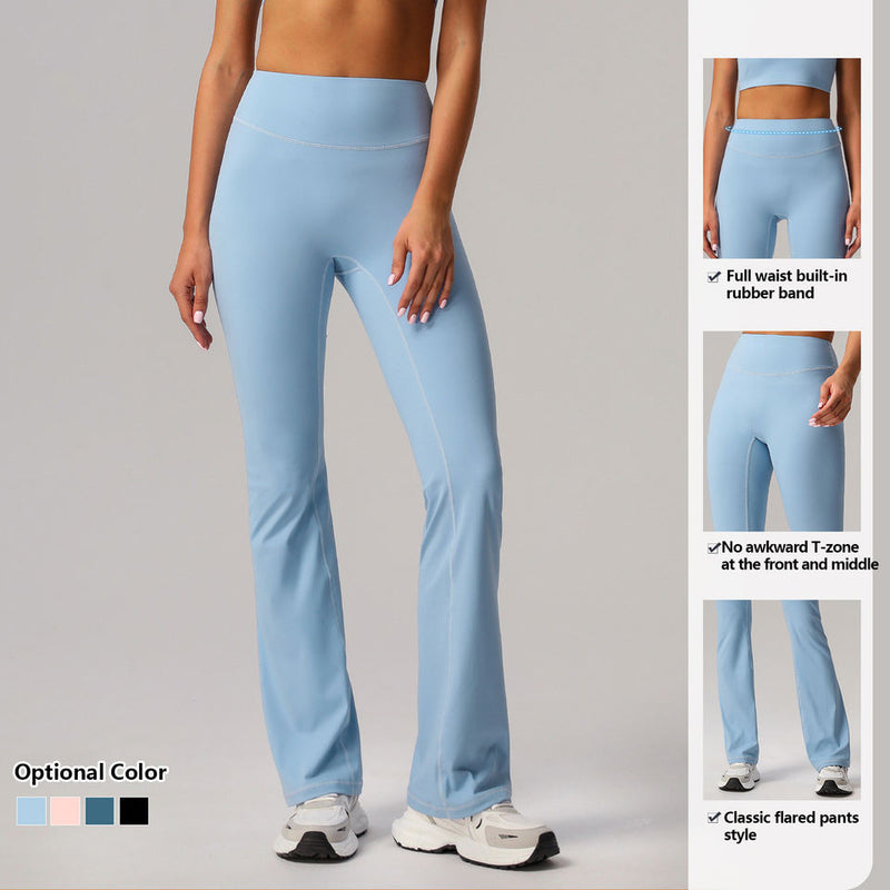 High-Waist Flare Yoga Naked Feel Stretchy Breathable Fitness Leggings Sports Yoga Pants Gym Slimming Workout Outfit Activewear