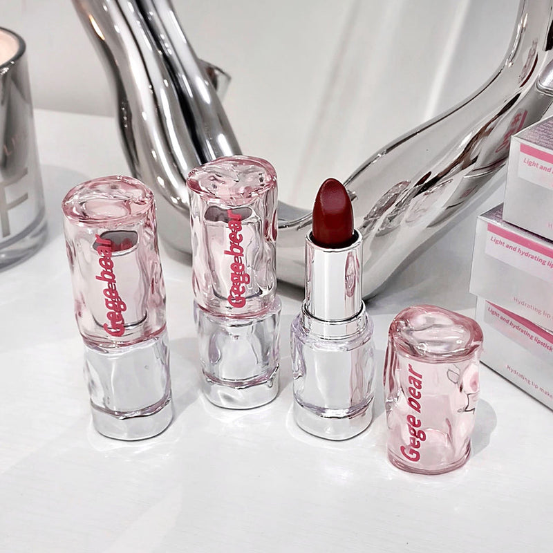 Gege Bear High Quality Light Translucent Water Gloss Lipstick Customizable Color and Logo Fashion Style