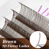 Abonnie 5D Flower Lashes Spikes Eyelash Extensions Fluffy Volume Fans Wispy Lash Premade
