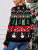New Product Women's Christmas Reindeer Button Long Sleeve Cardigan Light Knitting Christmas Sweater Women
