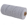 Hot Sale  4mm Diameter 100 Meters Long Cotton Polyester Strings Rope Macrame Braided Cord for Knitt