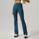 High-Waist Flare Yoga Naked Feel Stretchy Breathable Fitness Leggings Sports Yoga Pants Gym Slimming Workout Outfit Activewear