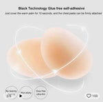 Women's Self-Adhesive Silicone Nipple Pasties Invisible Push-Up Nipple Covers Underwear Accessories for Lingerie Wedding Dresses