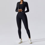 PASUXI 2025 Custom Casual Sports Wear Fashion Zip Top 3 Piece Workout Women Yoga Bra Matching Sets Activewear Leggings Jackets