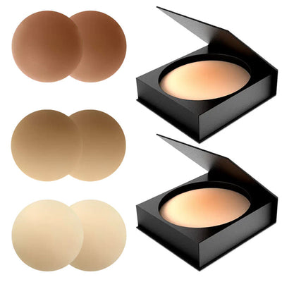 Women's Self-Adhesive Silicone Nipple Pasties Invisible Push-Up Nipple Covers Underwear Accessories for Lingerie Wedding Dresses