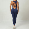 PASUXI Wholesale Custom Sports Bodysuits Jumpsuits for Women Backless One-Piece Gym Fitness Activewear Bodycon