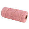 Hot Sale  4mm Diameter 100 Meters Long Cotton Polyester Strings Rope Macrame Braided Cord for Knitt