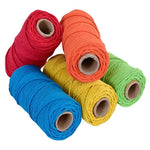 Hot Sale  4mm Diameter 100 Meters Long Cotton Polyester Strings Rope Macrame Braided Cord for Knitt