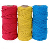Hot Sale  4mm Diameter 100 Meters Long Cotton Polyester Strings Rope Macrame Braided Cord for Knitt