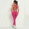 PASUXI Wholesale Custom Sports Bodysuits Jumpsuits for Women Backless One-Piece Gym Fitness Activewear Bodycon