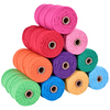Hot Sale  4mm Diameter 100 Meters Long Cotton Polyester Strings Rope Macrame Braided Cord for Knitt
